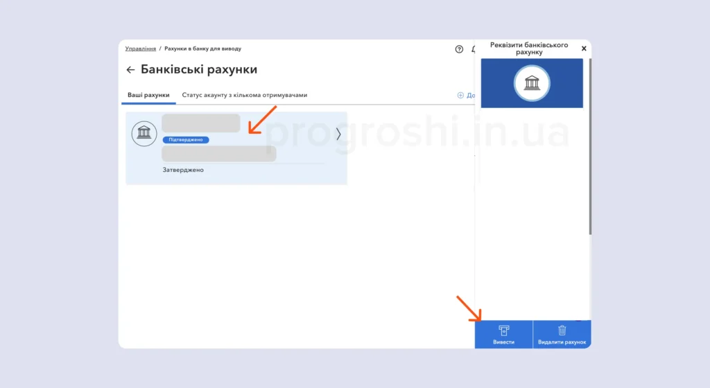 Поповнення Interactive Brokers з акаунту Payoneer через збережені реквізити